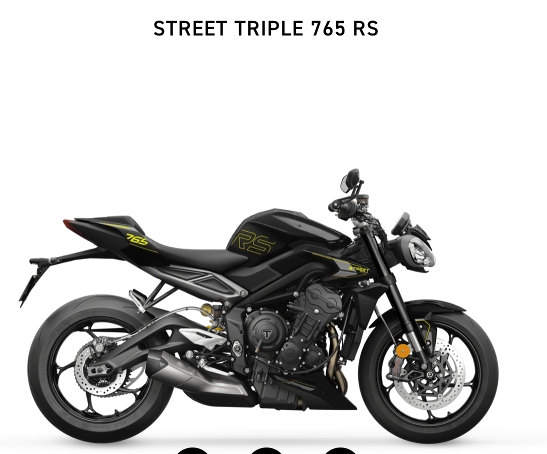 TRIUMPH STREET TRIPLE RS  2024 PHANTOM BLACK