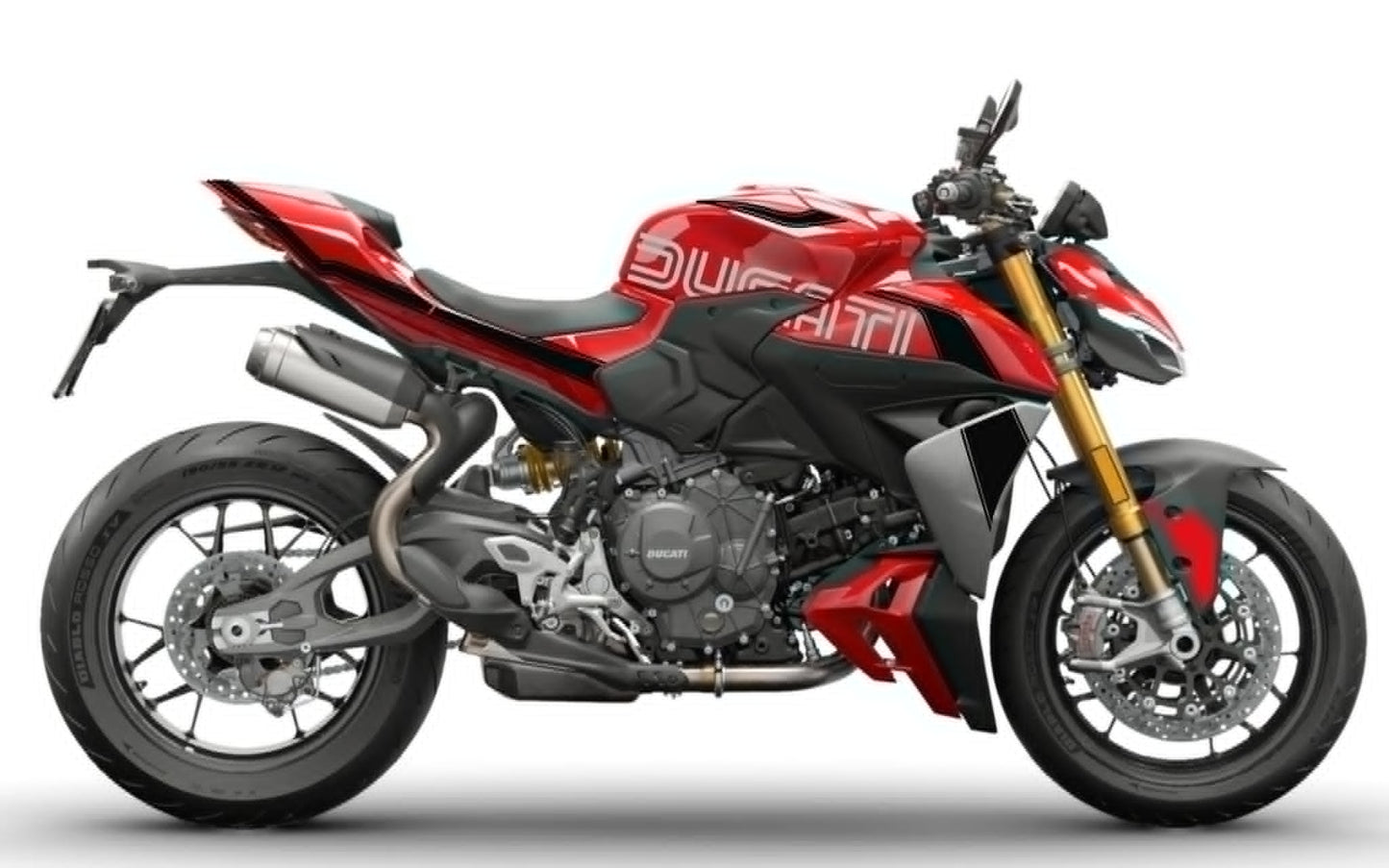 DUCATI-STREET-STREETFIGHTER-V2-2025-personnalisation-kit-deco-stickers-burn-out-design-ANNIVERSAIRE-100-sur-rouge