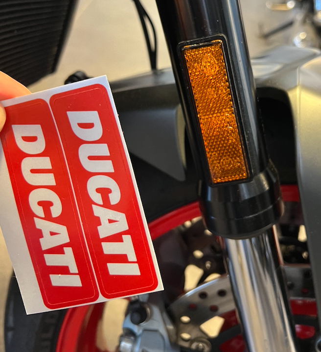 Stickers (x2) pour Catadioptres DUCATI