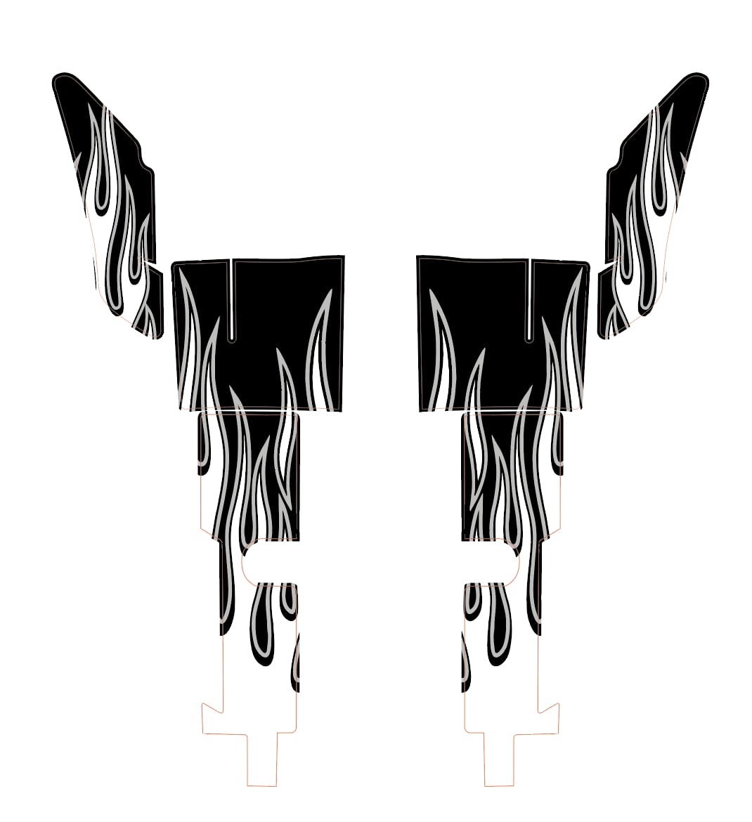 STREET GLIDE FLHX (2024+) : protections de fourches