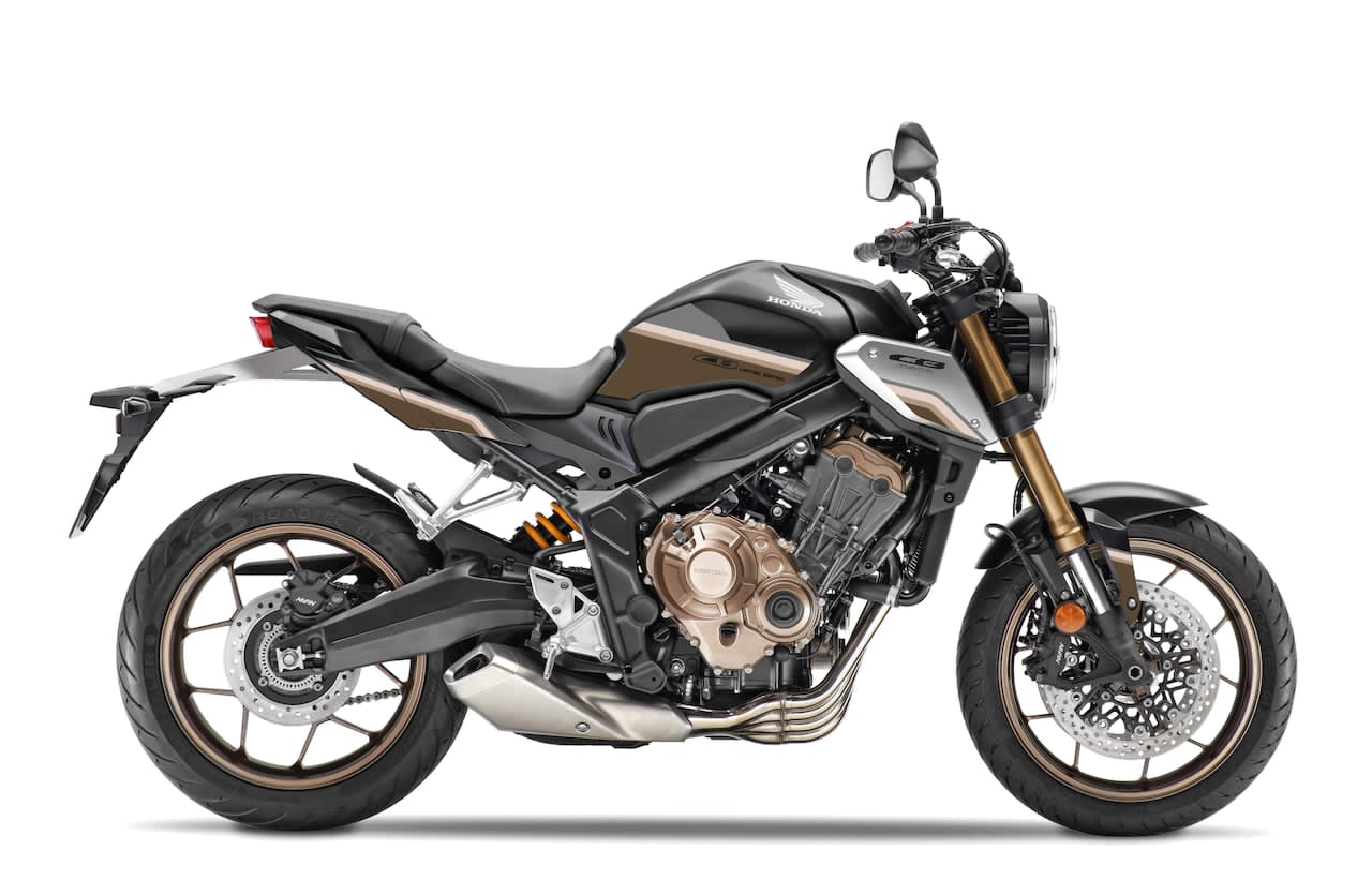 HONDA-CB-650-R-ROADSTER-personnalisation-kit-deco-stickers-burn-out-design-VINTAGE-Bronze-gris-blanc-sur-noir