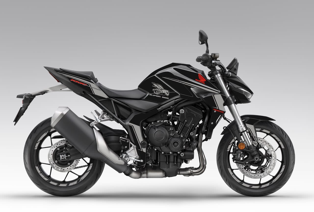 HONDA-CB-HORNET-1000-stickers-cover-kit-deco-personnalisation-burn-out-design-SP-Noir-black-SUPERBEE-Gris-Rouge