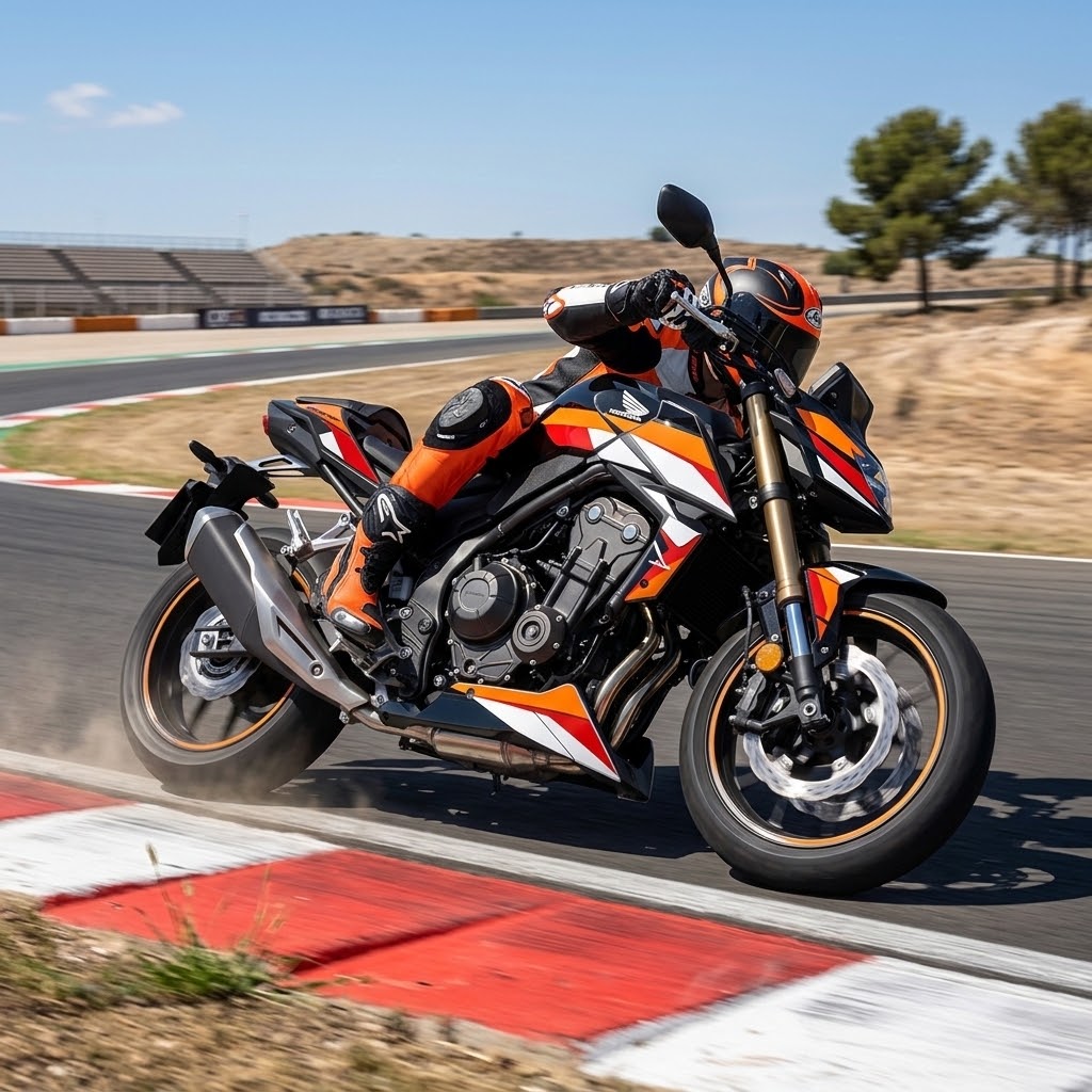 HONDA-CB-HORNET-750-personnalisation-stickers-kit-deco-burn-out-design-REPSOL-Noir-Orange-Rouge-photographie
