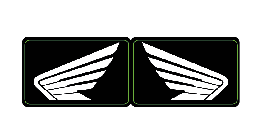 Stickers (x2) pour Catadioptres HONDA
