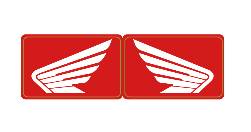 Stickers (x2) pour Catadioptres HONDA