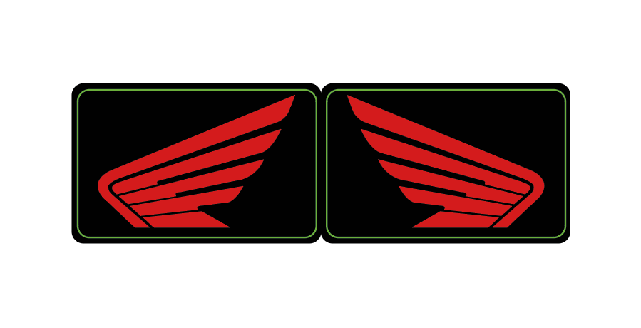 Stickers (x2) pour Catadioptres HONDA