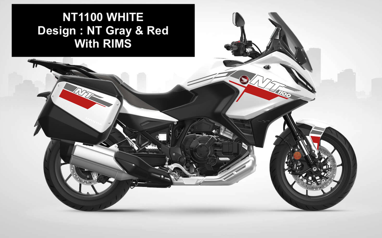 Kit Déco Honda NT1100 (2025+) — Stickers Valises & Jantes | Burn-Out-Design
