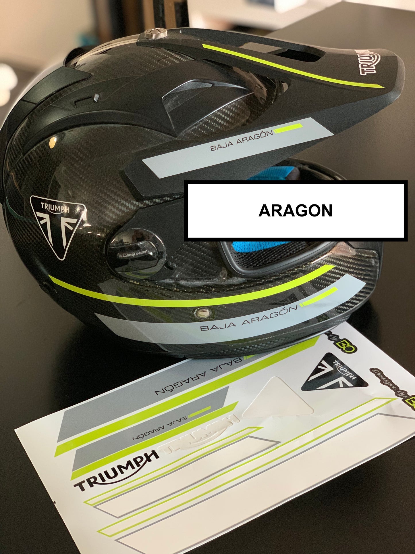 STICKERS pour Casque  TRIUMPH