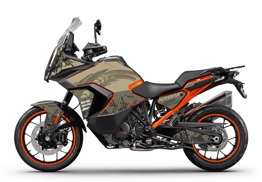 Kit Déco Stickers KTM 1290 Super Adventure S & R (2021-2024) — Burn-Out-Design