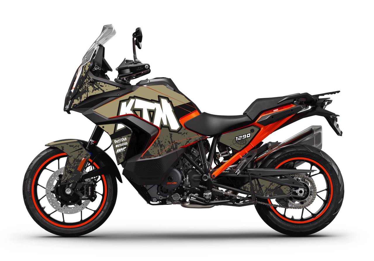 KTM SUPERDUKE super ADVENTURE AVENTURE 1290 R S stickers kit deco cover personnalisation graff orange sable noir