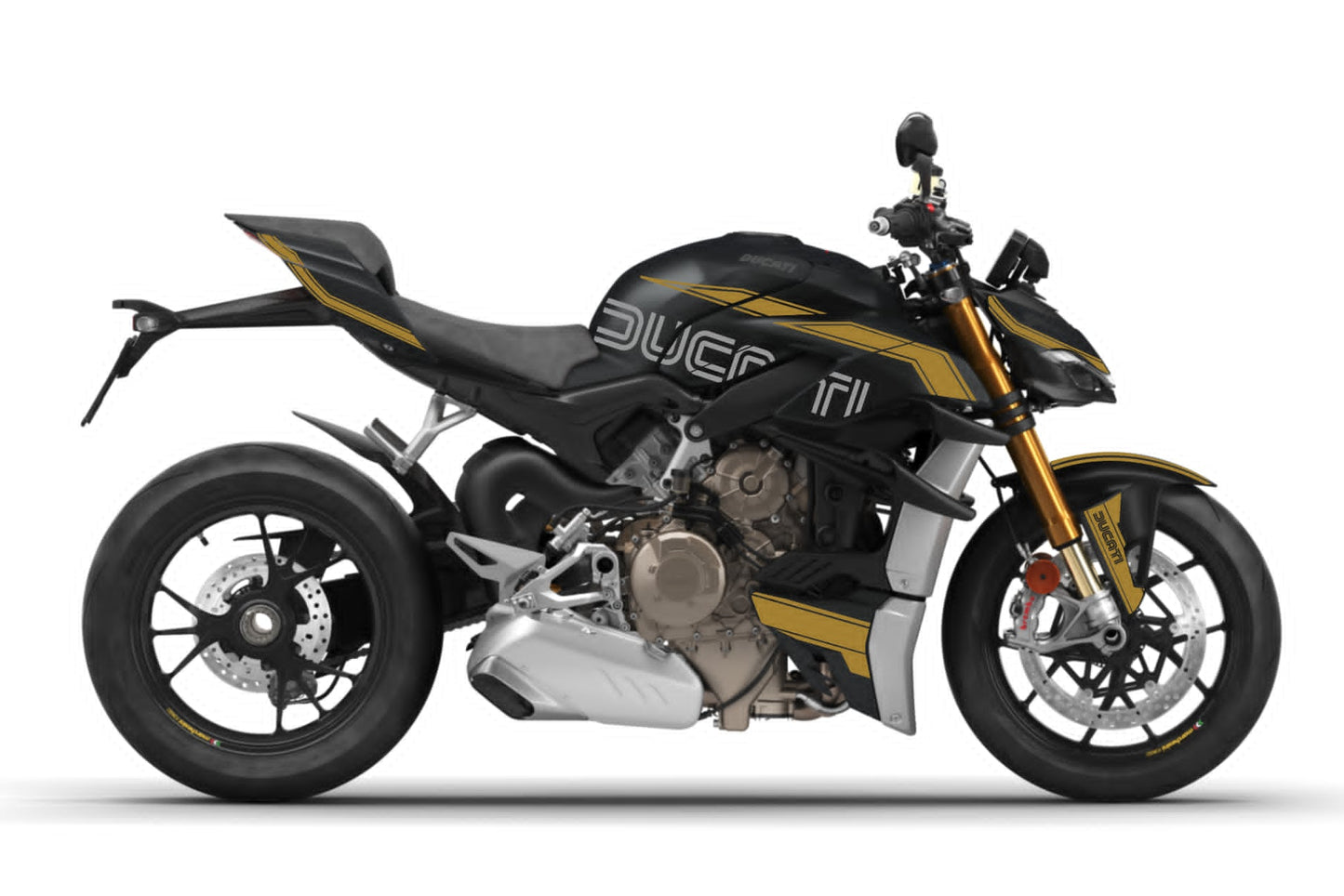 Kit Déco Ducati Streetfighter V4 (2020-2024) – Stickers Full Cover MM93, FB63, SP, Pikes Peak, Anniversaire | Made in France
