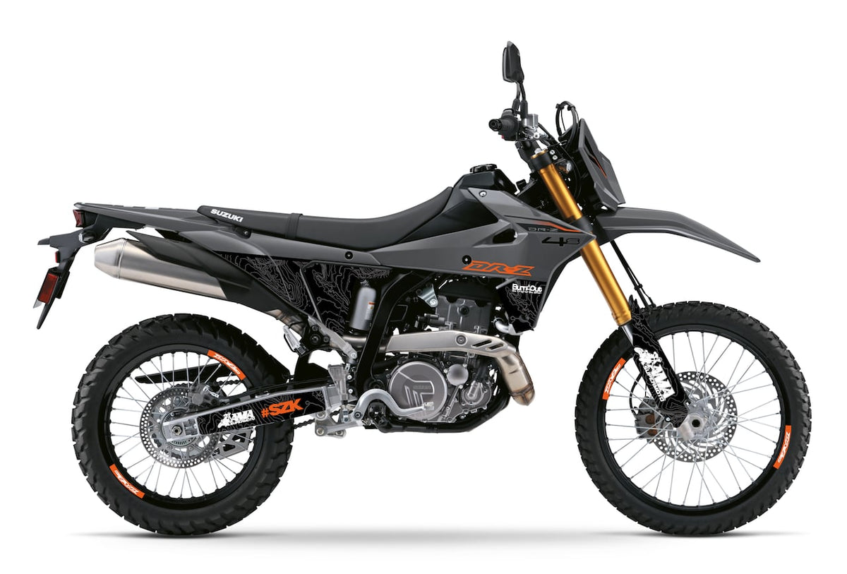 Kit Déco Suzuki DR-Z4S / DR-Z4SM (2024+) – Stickers Trail & Supermotard