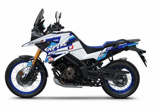 SUZUKI-VSTROM-V-STROM-DL-1050-XT-kit-deco-stickers-burn-out-design-ENDURO-TEAM-Blanc-Bleu