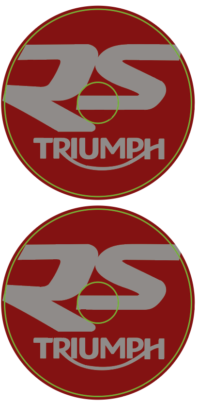 Stickers (x2) pour Catadioptres TRIUMPH