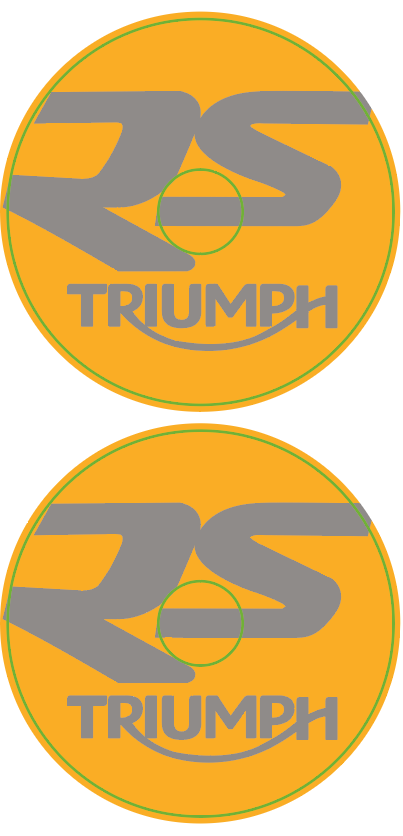 Stickers (x2) pour Catadioptres TRIUMPH