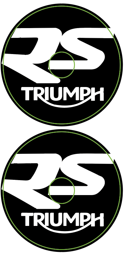 Stickers (x2) pour Catadioptres TRIUMPH