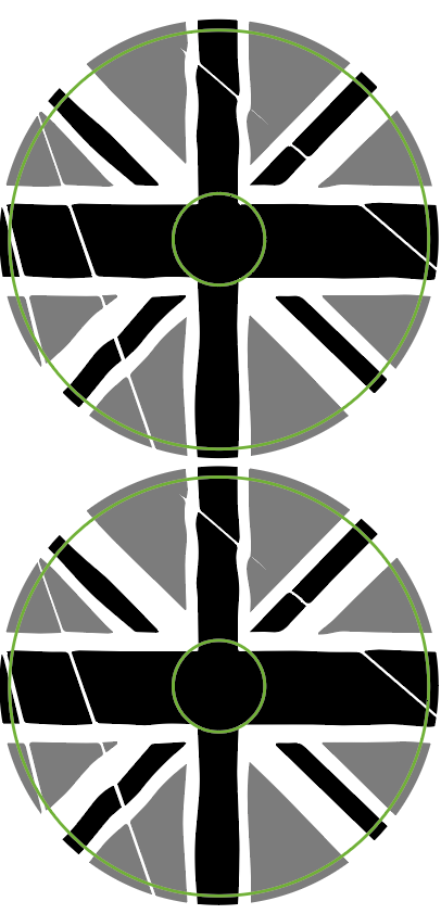 Stickers (x2) pour Catadioptres TRIUMPH