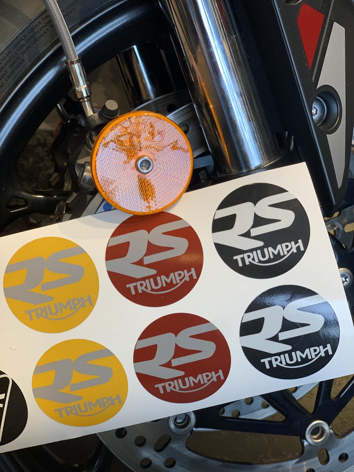 Stickers (x2) pour Catadioptres TRIUMPH