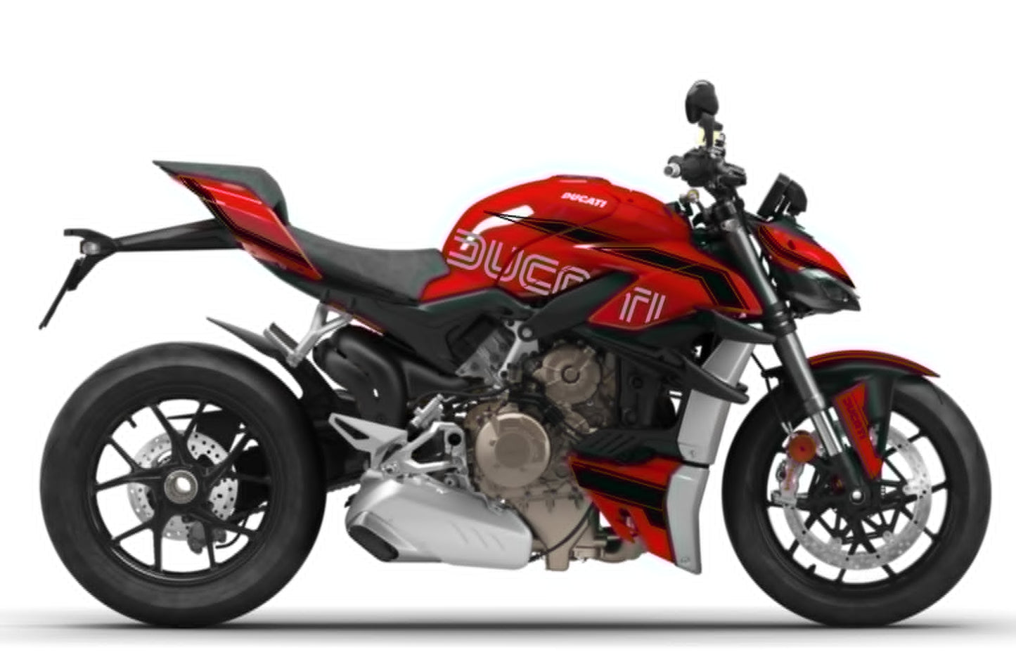 Kit Déco Ducati Streetfighter V4 (2020-2024) – Stickers Full Cover MM93, FB63, SP, Pikes Peak, Anniversaire | Made in France