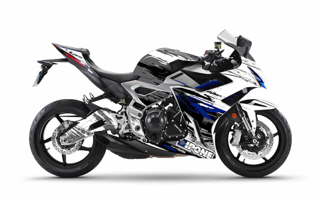 ZONTES 703 RR Stickers XARMOR IPONE Bleu burnoutdesign.com