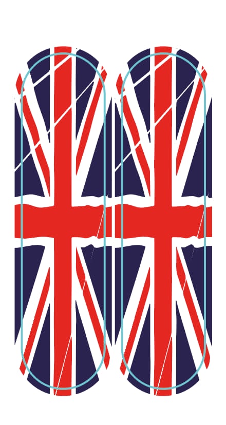 Stickers (x2) pour Catadioptres des motos TRIUMPH