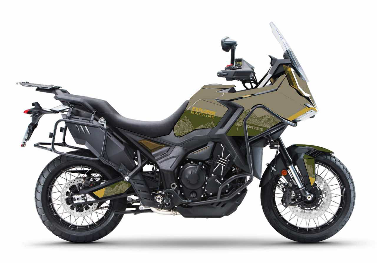 ZONTES-703-F-TOURING-AVENTURE-ADVENTURE-TRAIL-personnalisation-stickers kit-deco burn-out-design mountain Kaki-vert et sable