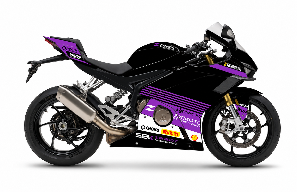ZXMOTO 500RR BLACK: SBK26 Purple Violet Mate/Brillant