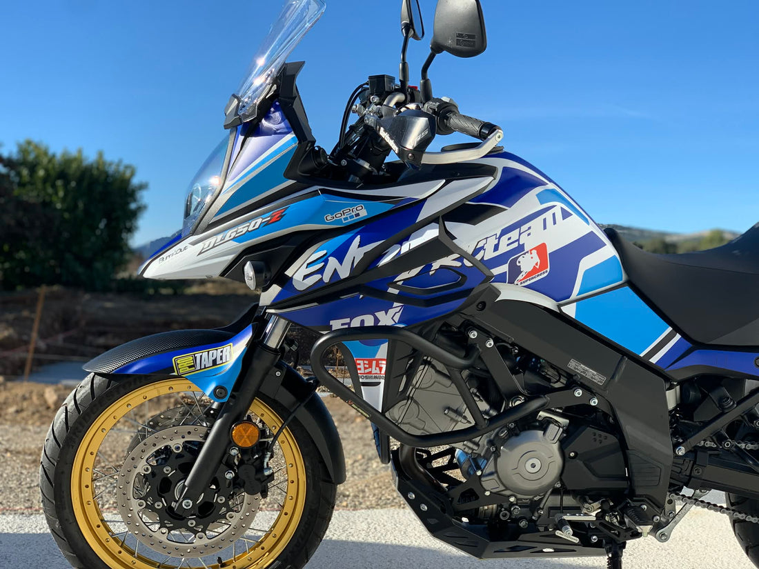 SUZUKI V-STROM 650 Personnalisation burn-out-design-ENDURO TEAM
