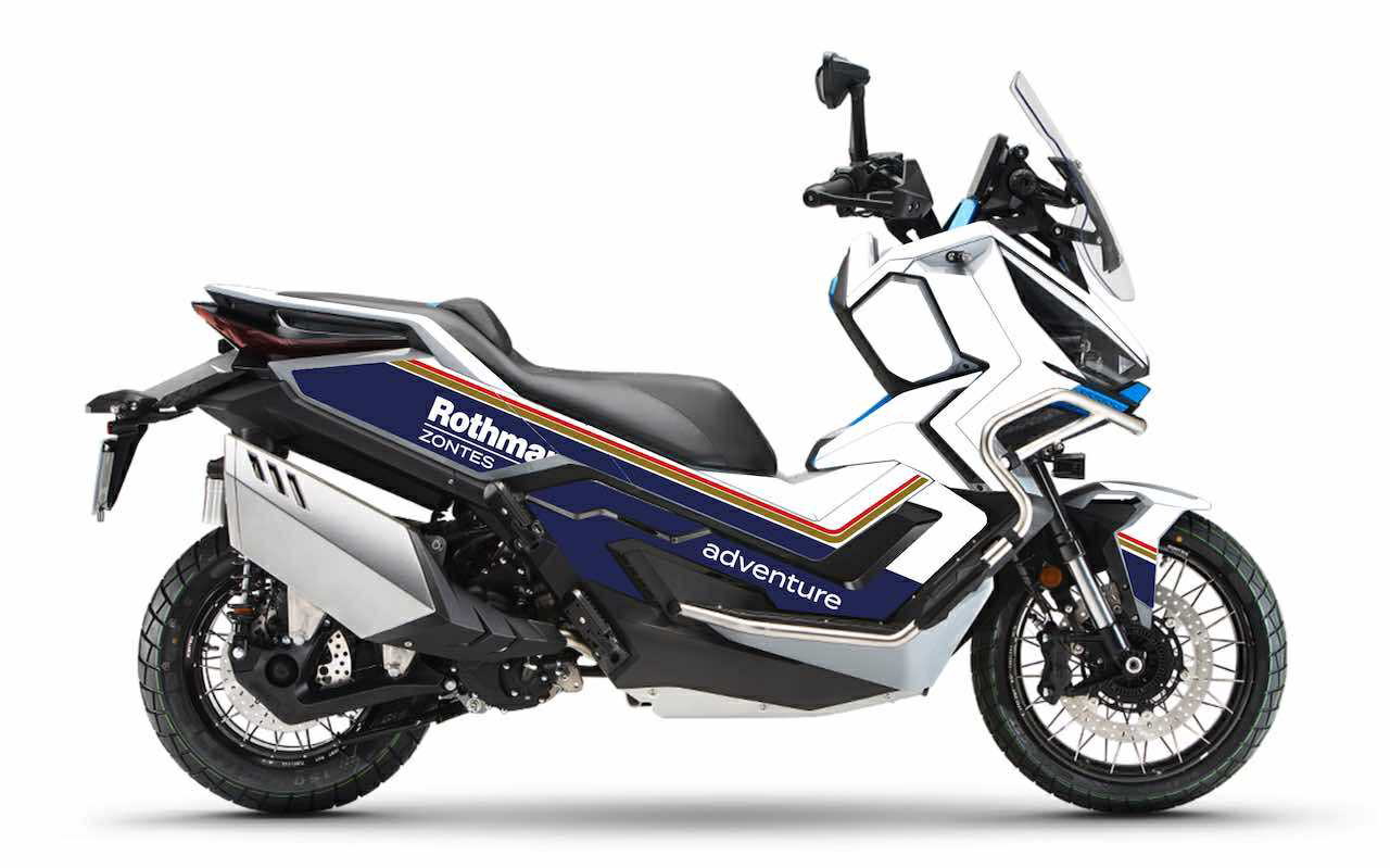 scooter zontes 368 G ROTHMANS kit déco stickers burnoutdesign.com