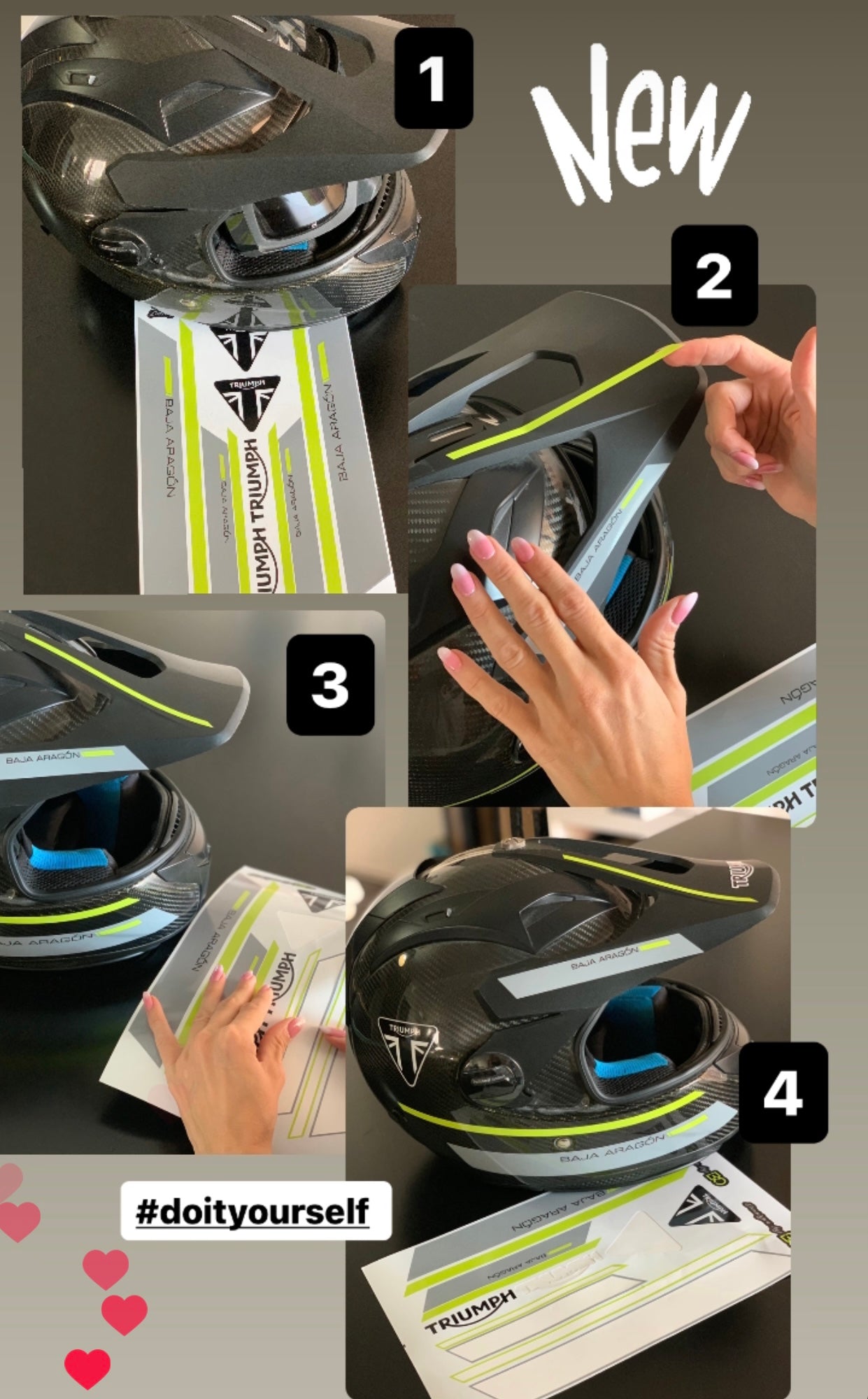 STICKERS pour Casque  TRIUMPH