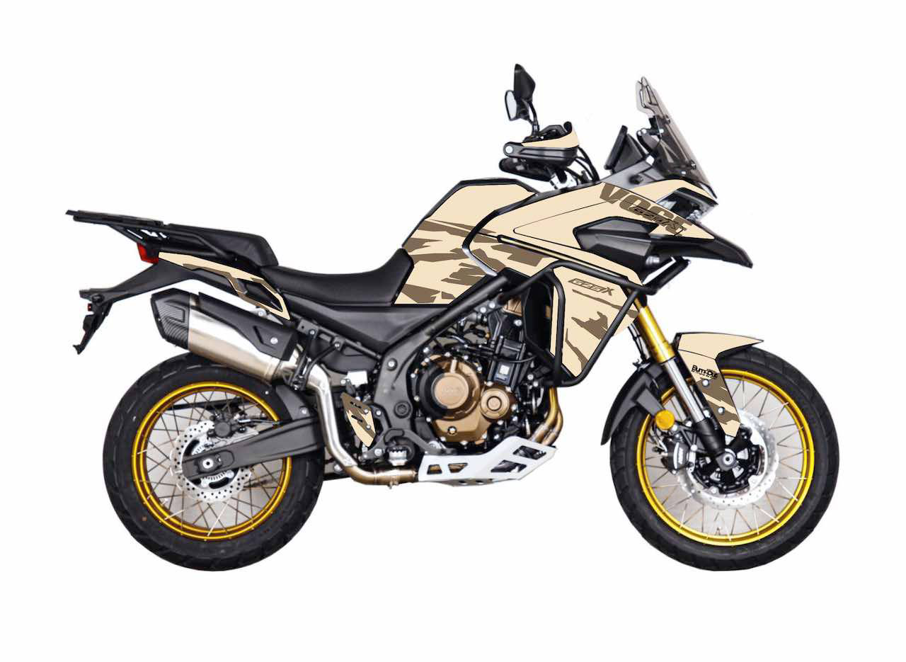 VOGE DS 625 525 X trail kit déco sable sand stickers burn out deisgn