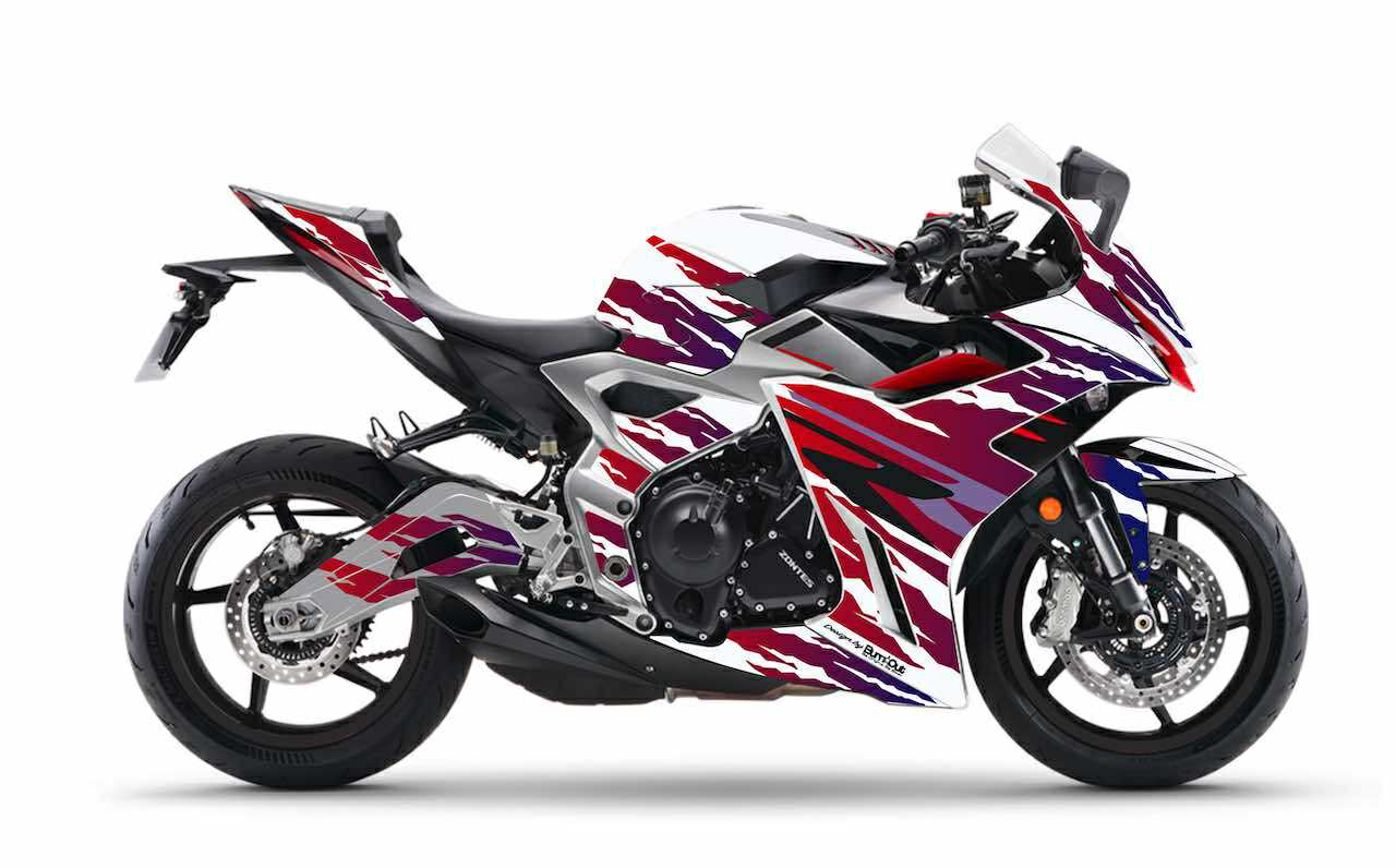 zontes 703RR 703 RR kit déco stickers burnoutdesign