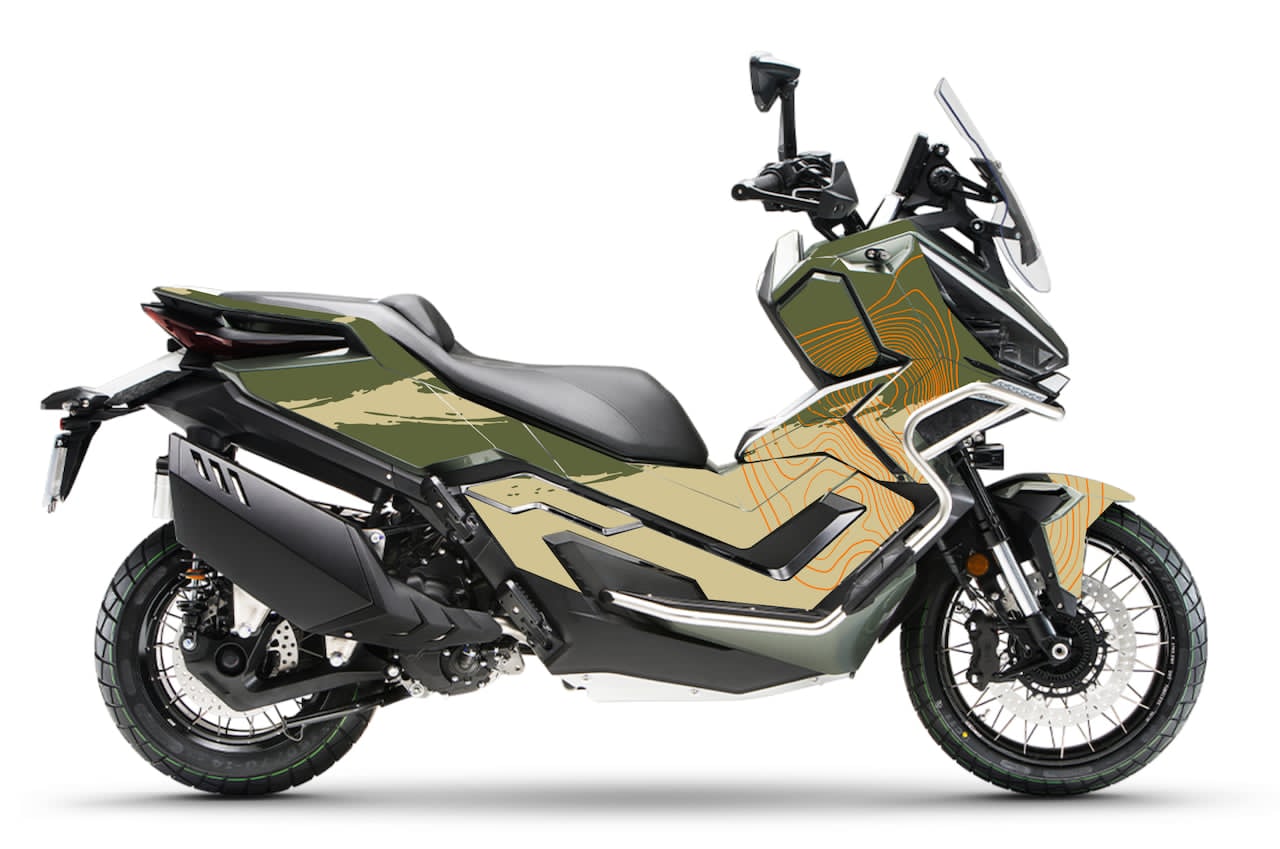 zontes-scooter-368-552-G-personnalisation-protection-TOPO-TOPOGRAPHIE-Kaki-sable-stickers-kit-deco-burnoutdesign.com