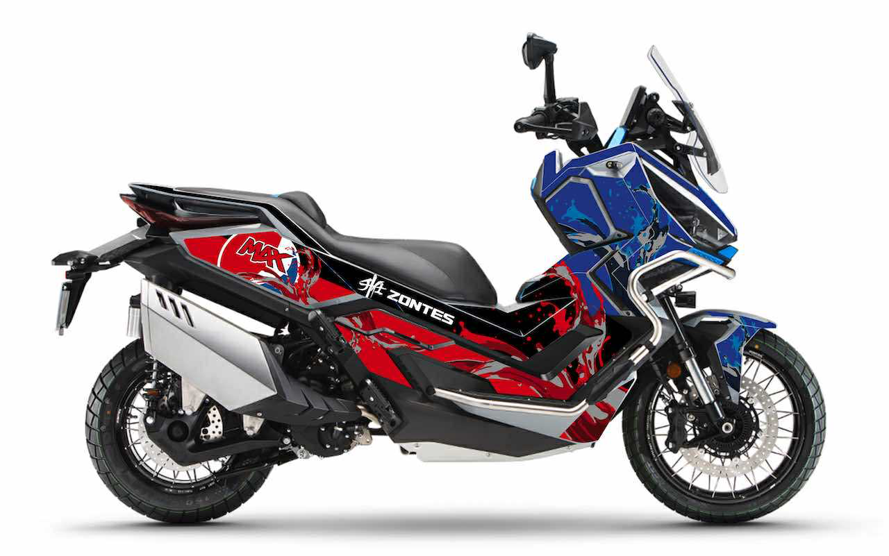 scooter zontes 368 G PEPSI MAX stickers kit déco burnoutdesign.com