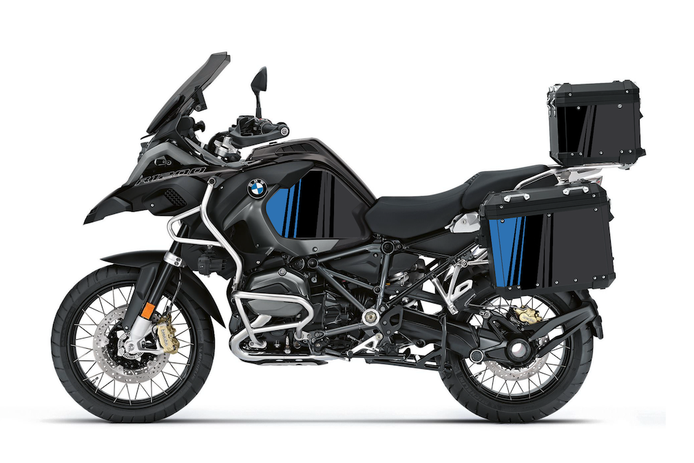 Valises aluminium BMW : stickers