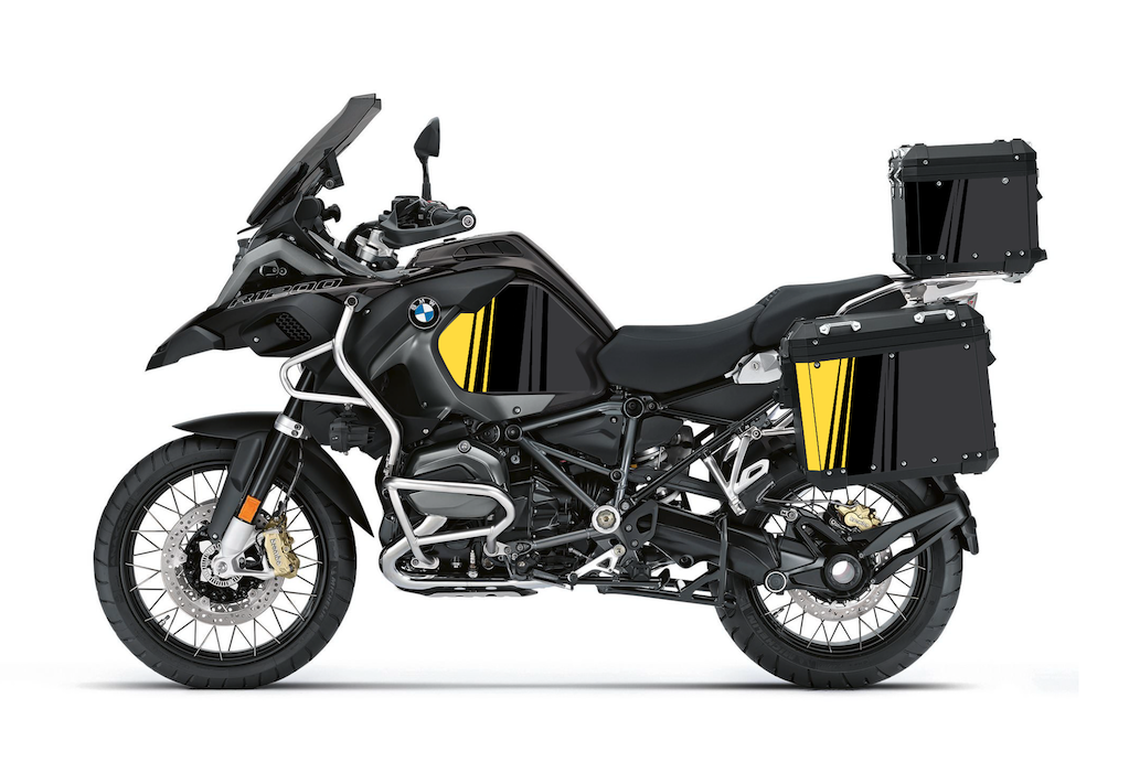 Valises aluminium BMW : stickers