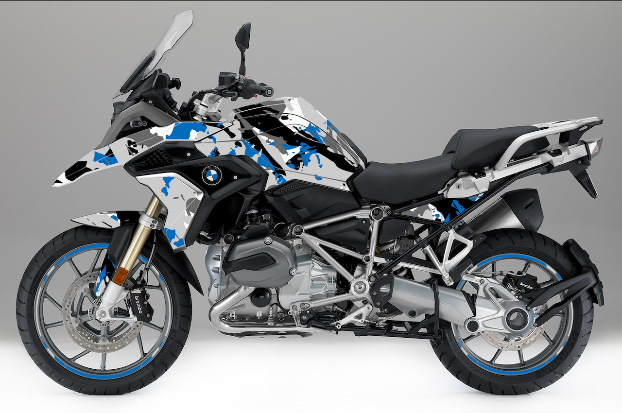 Kit Déco BMW R 1200 GS / R 1250 GS (2017-2026+) – Stickers Moto Thermoformables | Burn-Out Design