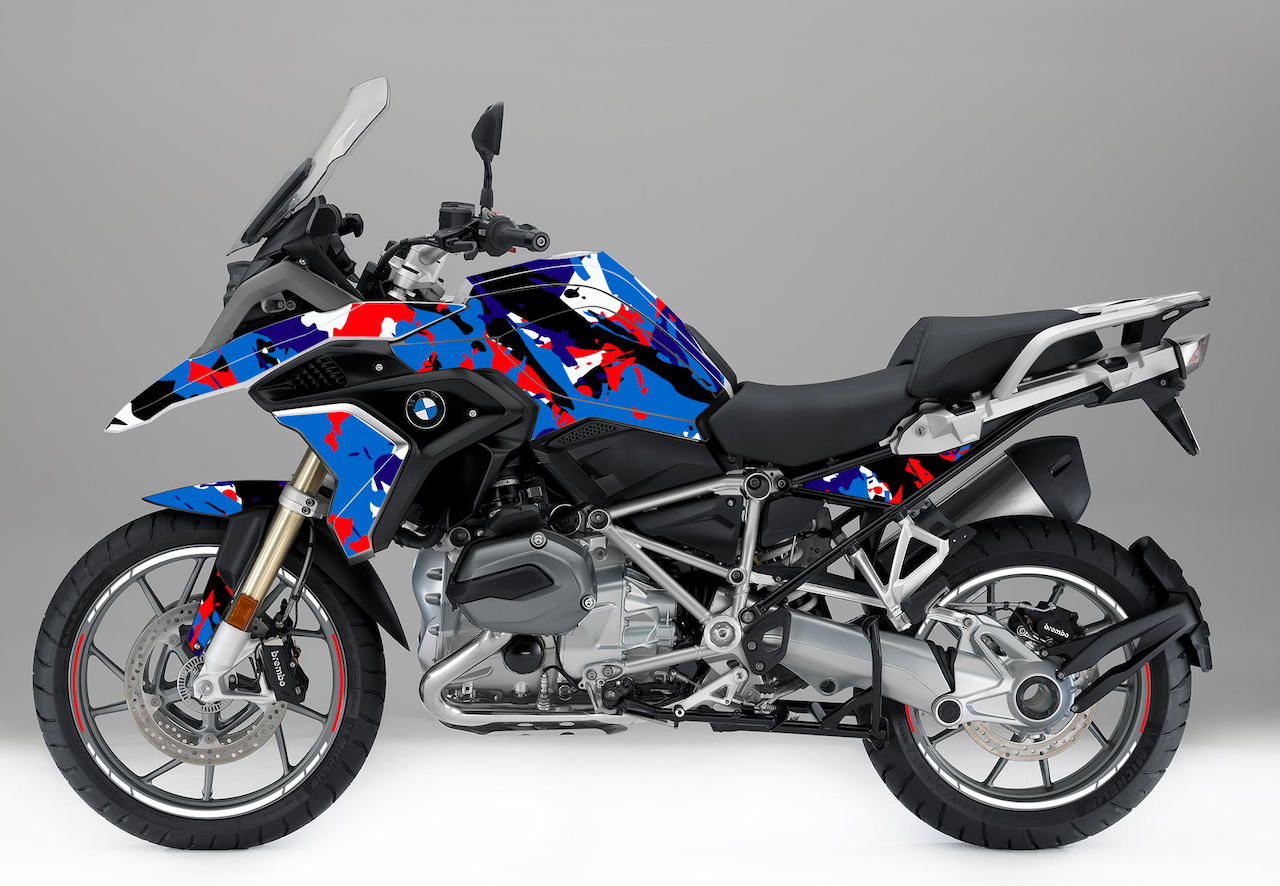 Kit Déco BMW R 1200 GS / R 1250 GS (2017-2026+) – Stickers Moto Thermoformables | Burn-Out Design