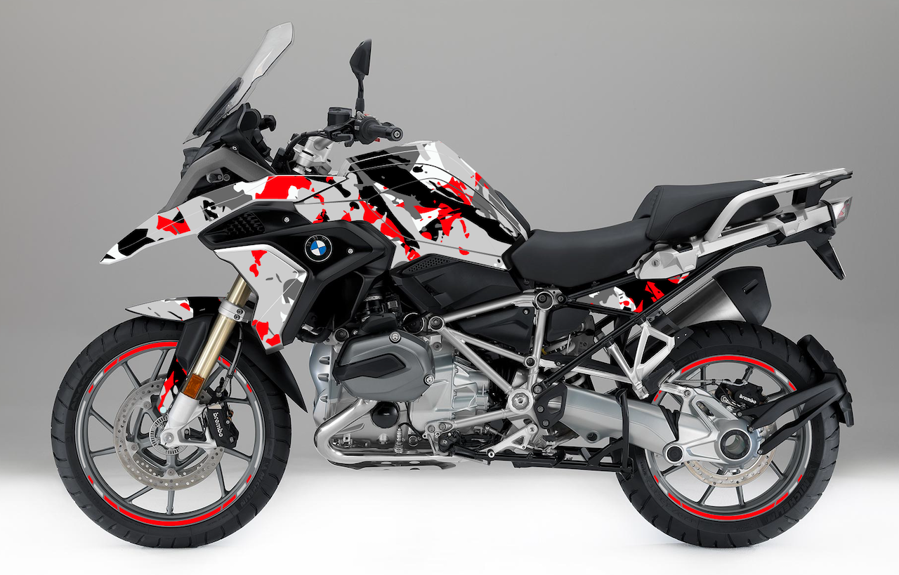 Kit Déco BMW R 1200 GS / R 1250 GS (2017-2026+) – Stickers Moto Thermoformables | Burn-Out Design