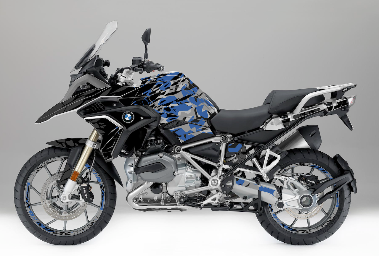 Kit Déco BMW R 1200 GS / R 1250 GS (2017-2026+) – Stickers Moto Thermoformables | Burn-Out Design