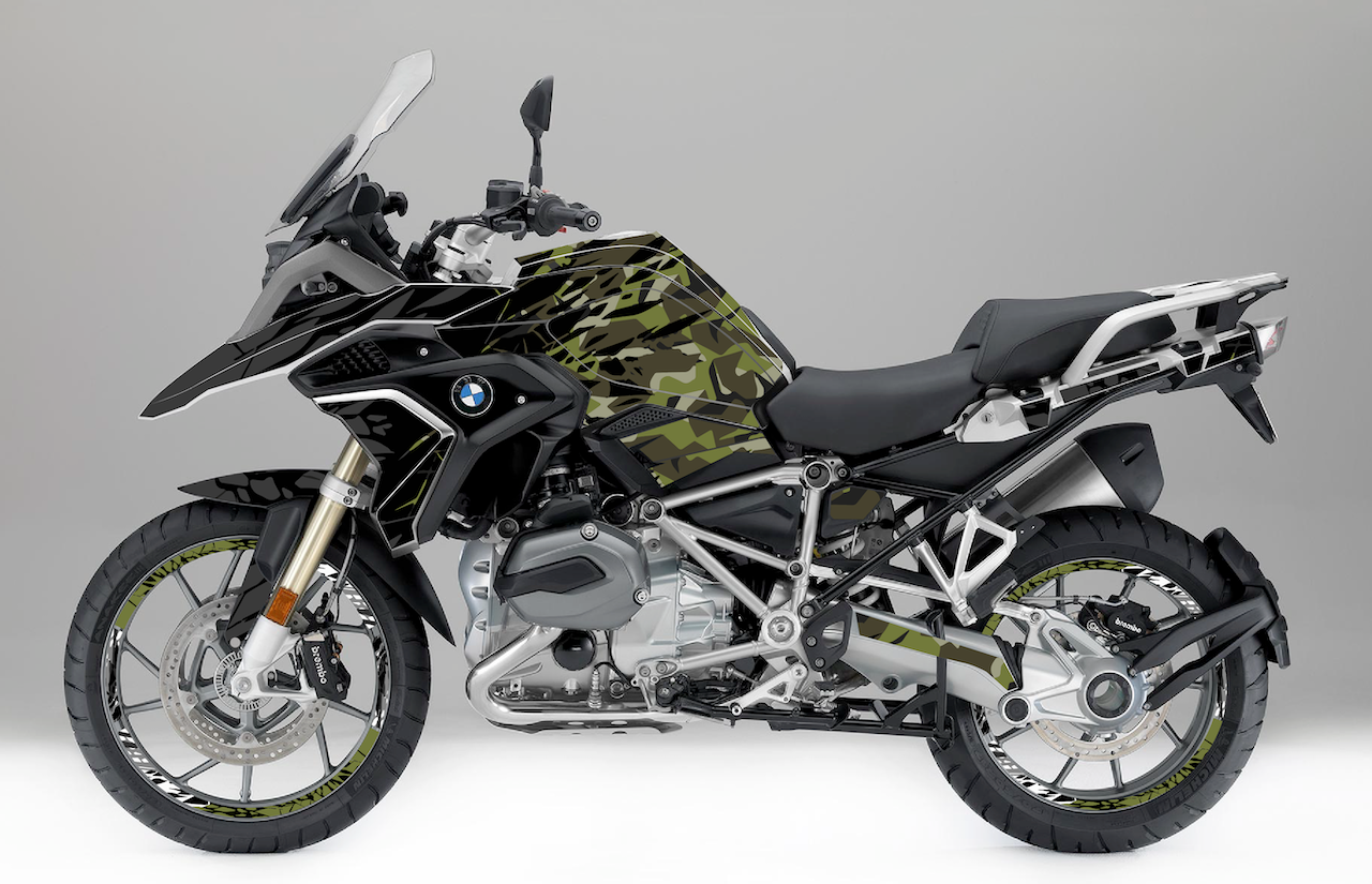 Kit Déco BMW R 1200 GS / R 1250 GS (2017-2026+) – Stickers Moto Thermoformables | Burn-Out Design