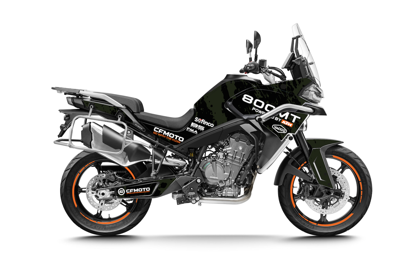  CF Moto 800 MT IBEX kit déco stickers Adventure Kaki — Burn-Out-Design 