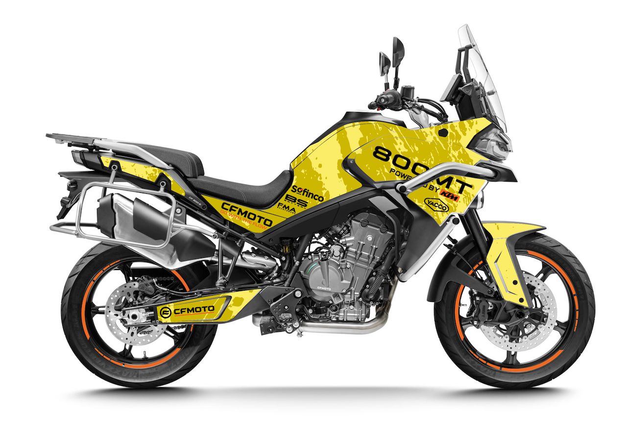  CF Moto 800 MT IBEX kit déco stickers Adventure Sable — Burn-Out-Design 