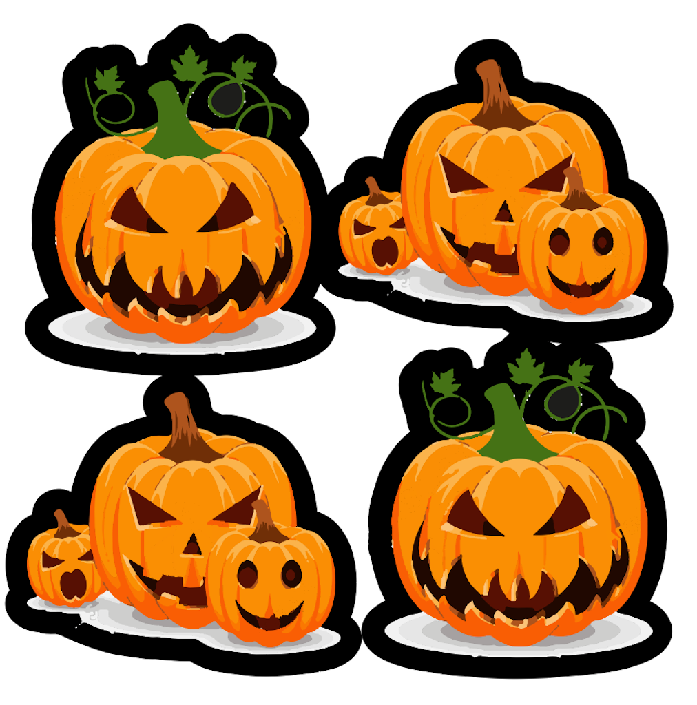 Casque-stickers-personnalisation-homologation-autocollants-rétro-reflechissants-burn-out-design-citrouille