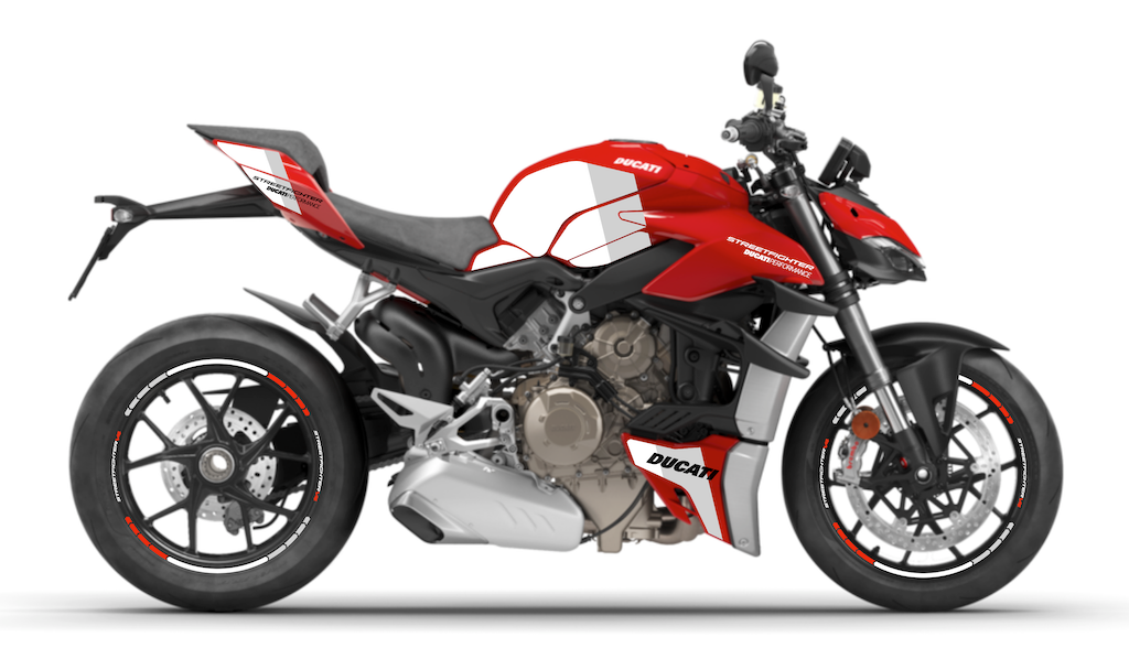 DUCATI-moto-Streetfighter-V4-personnalisation-kit-deco-stickers-burn-out-design-performance-blanc-gris-rouge