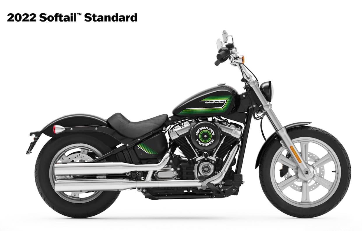 HARLEY-DAVIDSON-FXST-SOFTAIL-STANDARD-personnalisation-kit-deco-stickers-burn-out-design-CLASSIC-LINES-vert-couleurs
