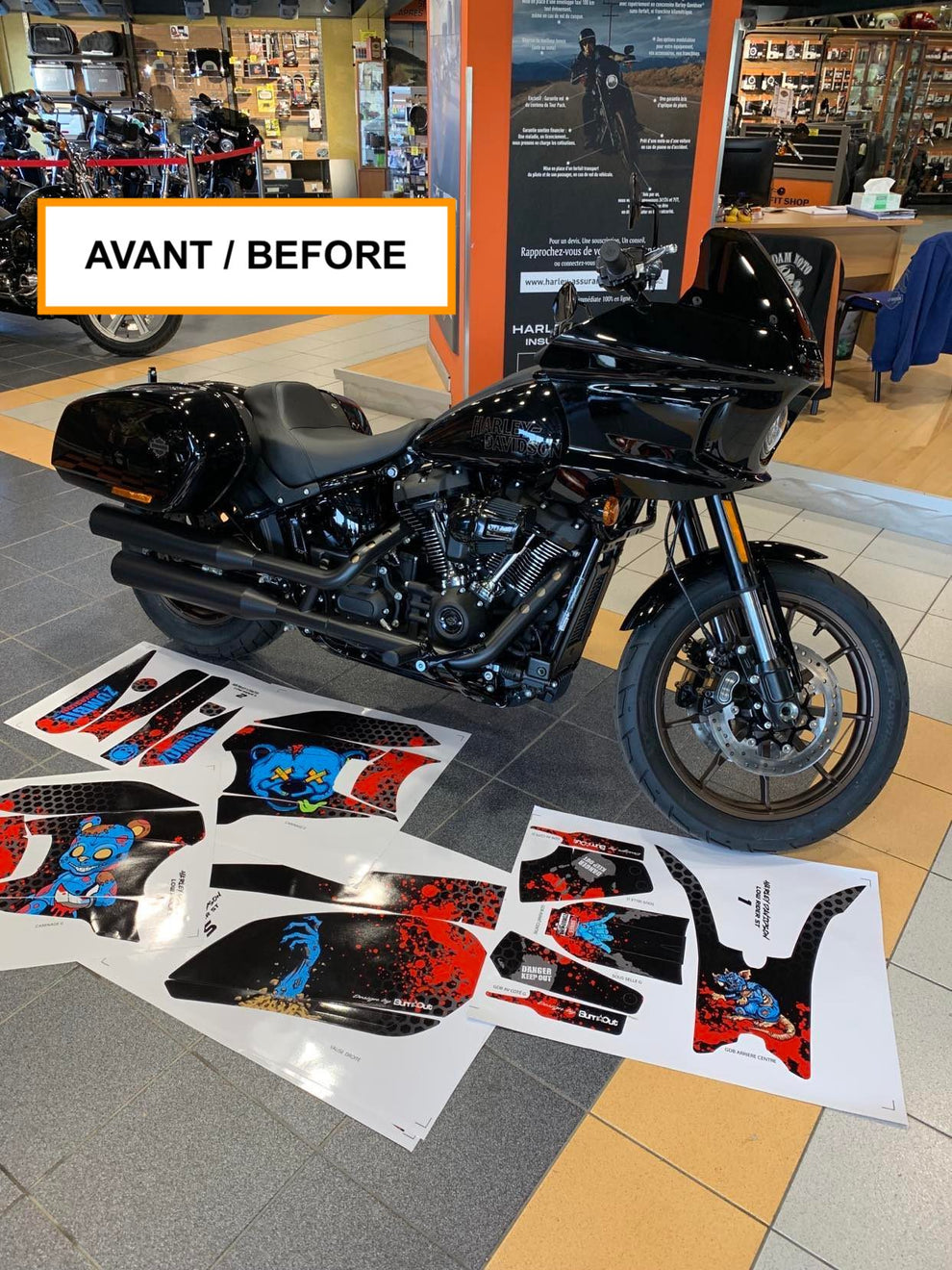 Low Rider Sticker Image Kit Déco Stickers Harley-Davidson Low Rider ST 2022 2023 2024 | 22 ...