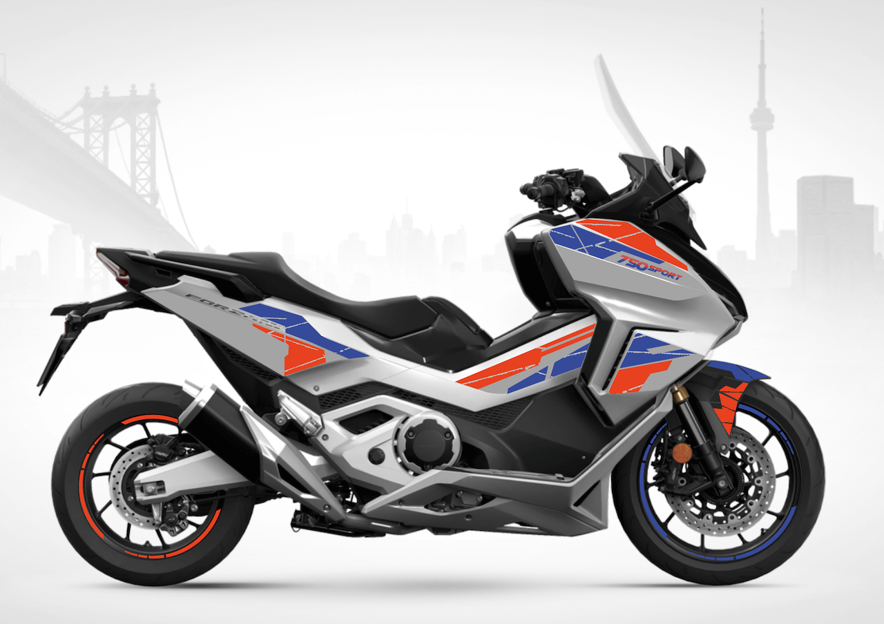 HONDA-FORZA-SCOOTER-750-personnalisation-stickers-kit-deco-burn-out-design-gris-argent-sport-bleu-rouge