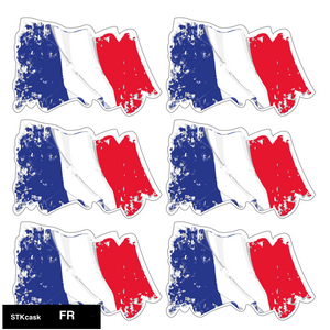 Stickers rétroréflechissants de casques: DRAPEAUX