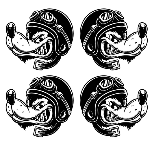 Stickers rétro-réfléchissants de casque : FUN